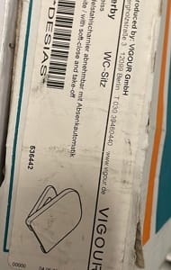 VIGOUR WC-Sitz derby Edelstahlscharnier abnehmbar mit Absenkautomatik weiss