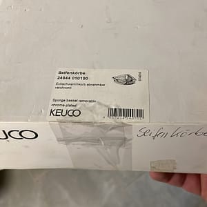 Eckschwammkorb Keuco verchromt abnehmbar Schenkellänge:186mm H:72mm