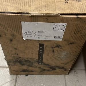 SCALIDO Wand-Tiefspül-WC spülrandlos Ausl. 540mm verdeckte Befestigung weiß